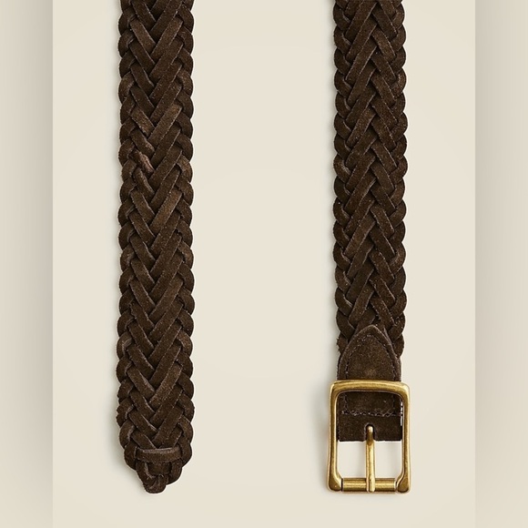 J Crew Italian braided-suede roller-buckle belt BO190 - Picture 2 of 3